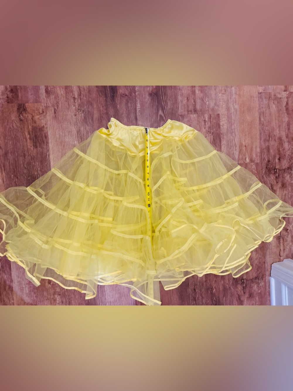 Malco Modes-Style 591 "Melonie", tea-length crinoline- 2014- EUC-SM-YELLOW